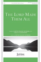 The Lord Made Them All SATB choral sheet music cover